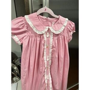 shrimp and grits smocked Easter pink dress size 5
